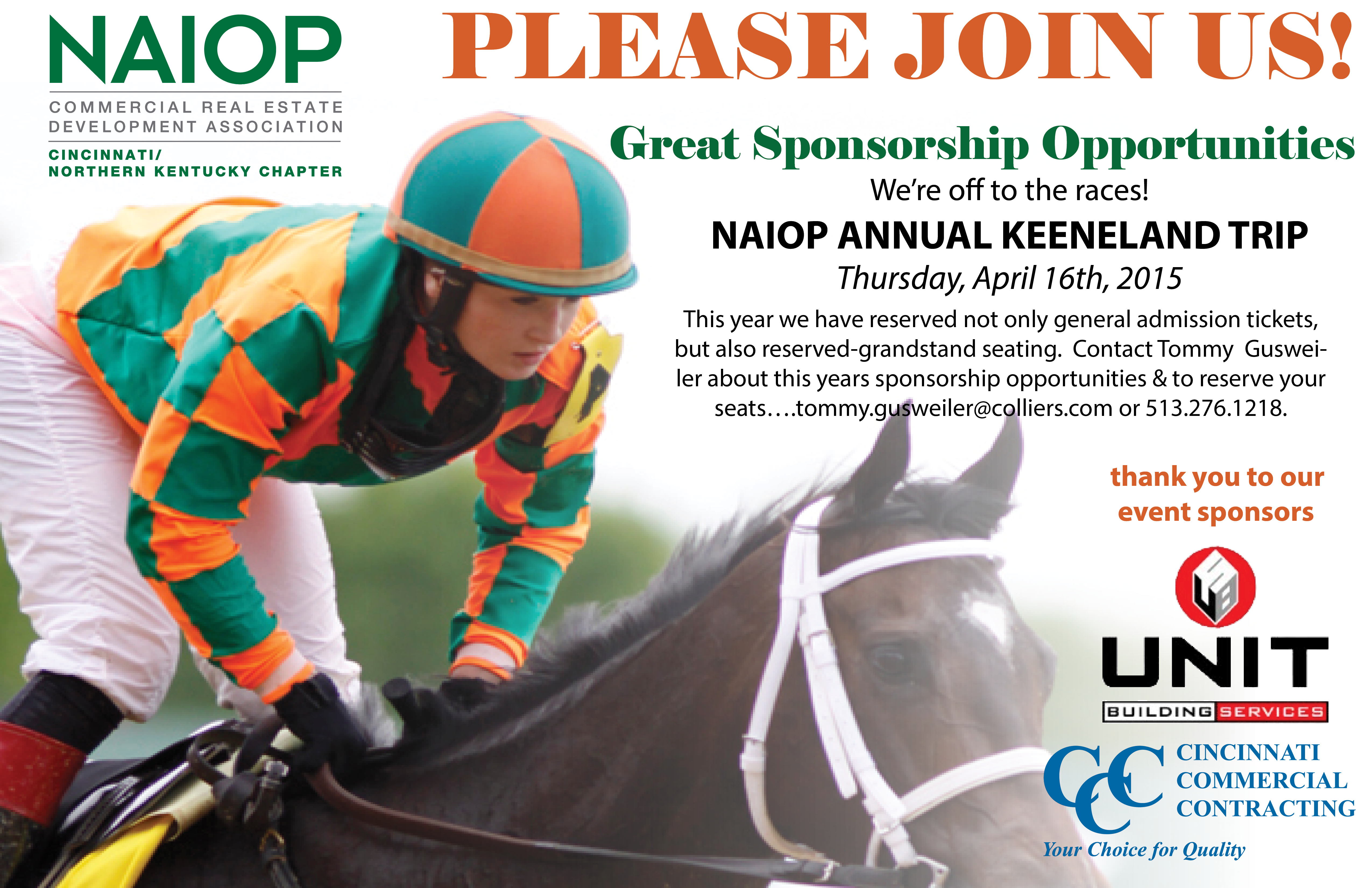 Annual NAIOP Keeneland Trip April 16th